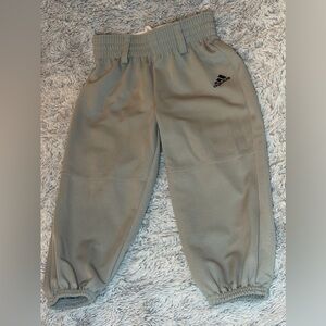 Adidas Kids Gray Baseball Pants